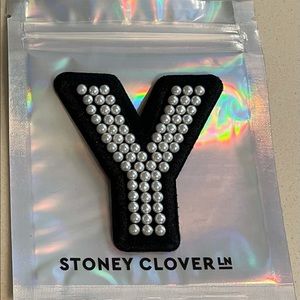 Stoney Clover Lane Noir Pearl Letter